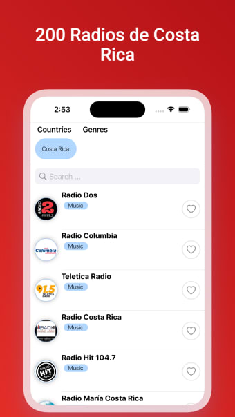 Costa Rica Estaciones de radio