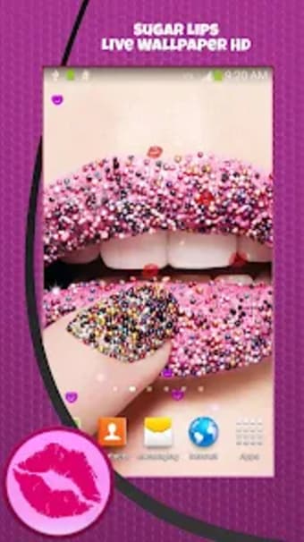 Sugar Lips Live Wallpaper HD