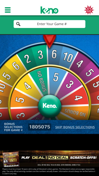 MD Lottery  Keno  Racetrax