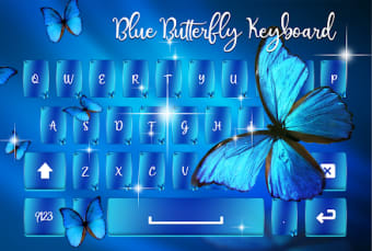 Blue Butterfly Keyboard
