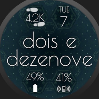 Textual Clock Watch Face Pack 12 for Bubble Cloud