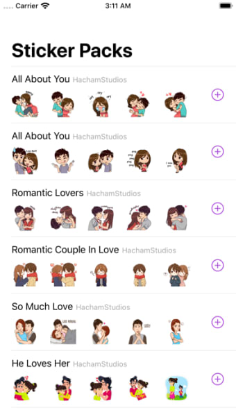 Stickers Love Story