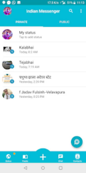 Indian Messenger- Indian Chat App  Social network