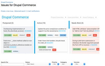 Drupal.org Kanban