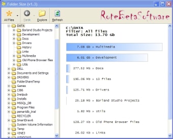 RoteBetaSoftware Folder Size