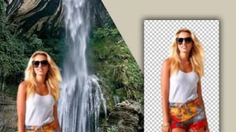 Waterfall Photo Frames editor