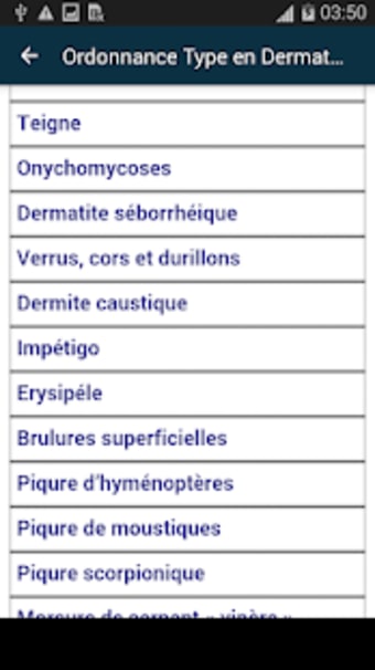 Ordonnance Type en Dermatologie 2019