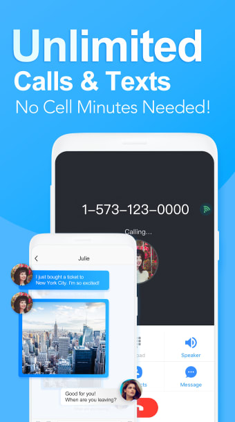 2nd Phone Number App: text now