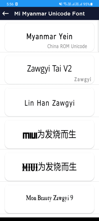 TTE Unicode Font For Myanmar