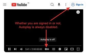 Autoplay off