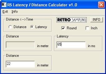 Portable RS Latency Distance Calculator