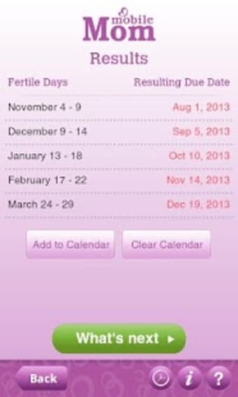 Ovulation Calendar & Fertility