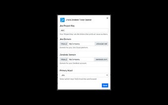 Jira & Zendesk Ticket Opener