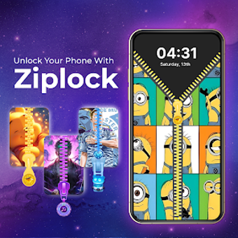 ZipLock - Zipper Lock Screen