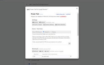 Power Text for Google Chrome™