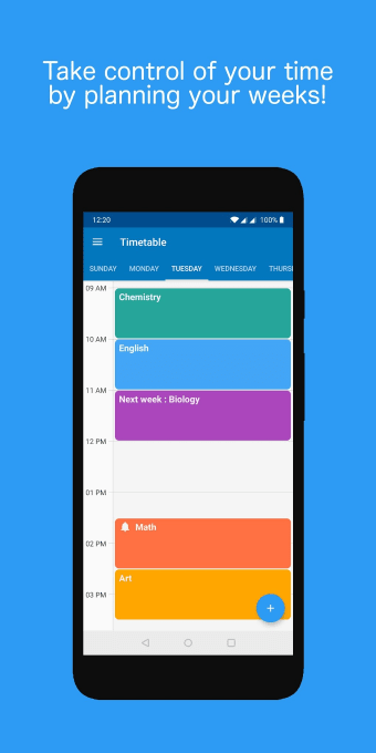 Timetable - Plan Organize  Optimize your time