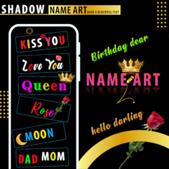 Shadow Name Art Photo Editor