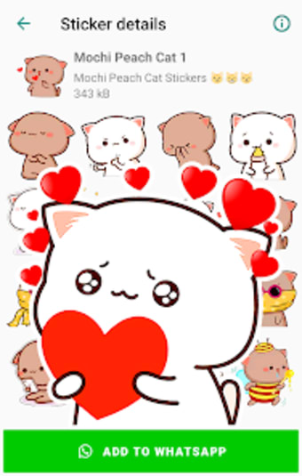 Mochi Cat Stickers for WhatsAp