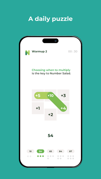 Number Salad: a daily puzzle for iPhone - Download