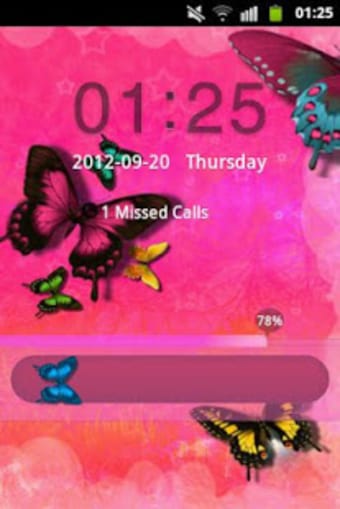 Butterfly Pink Theme GO Locker