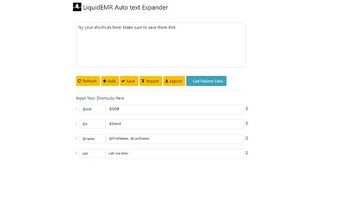 LiquidEMR Auto Text Expander