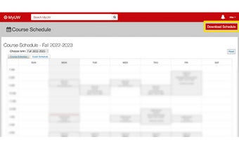 UW-Madison Schedule Download
