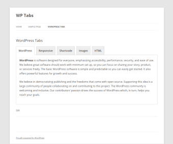 WP Tabs – Responsive Tabs Plugin for WordPress