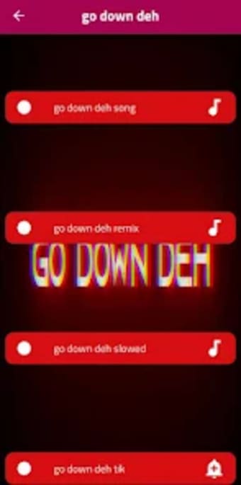 Go down deh