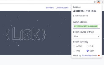 Lisk Ticker