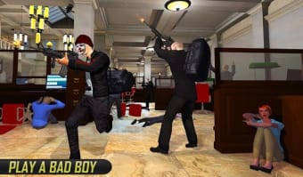Bank Robbery Scary Clown Gangster Squad Mafia Game