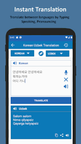 Korean Uzbek Translator
