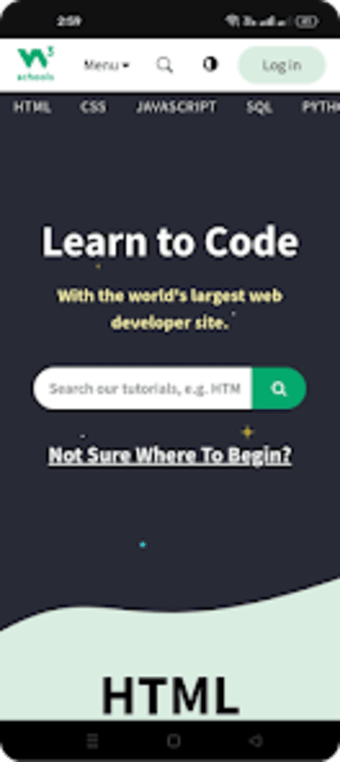 W3schools - Learn to code