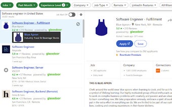 inDoors - Show Glassdoor ratings on job sites