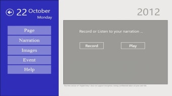 Digital Diary for Windows 10