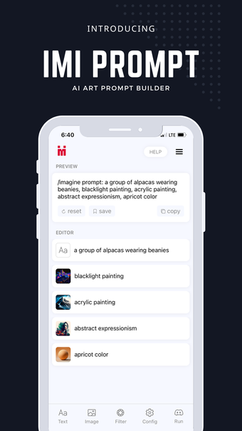 IMI: AI Art Prompt Builder