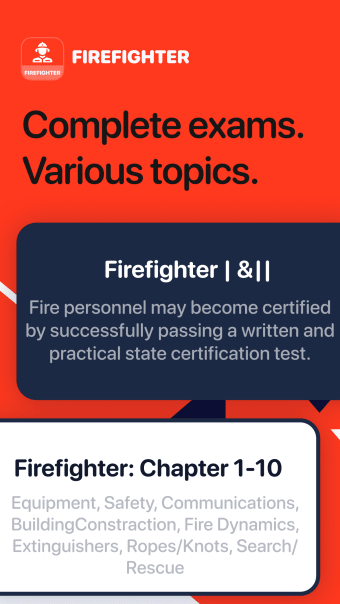 Firefighter I  II Test Prep