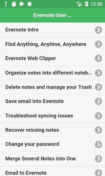User Guide for Evernote