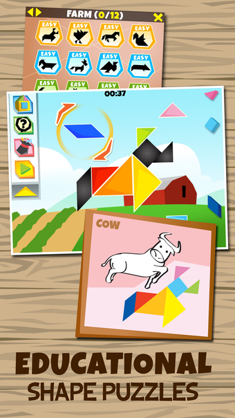 Kinder Tangram: Farm Animals