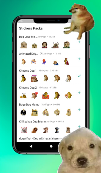 Dogs Stickers for WhatsApp