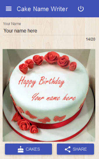 Cake Name Writer
