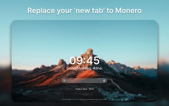 Monero New Tab