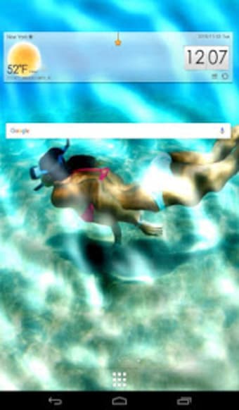 Underwater Phone Screen effect