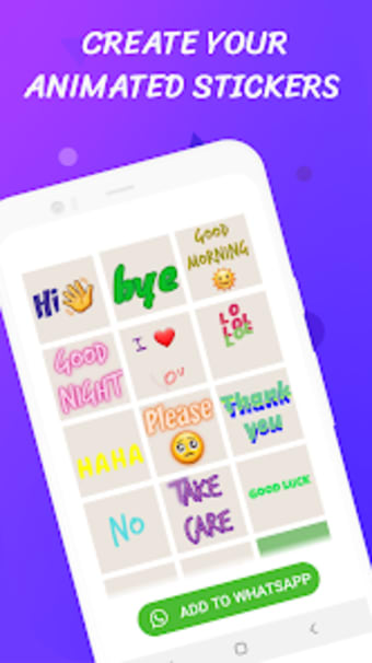 Text animated sticker maker