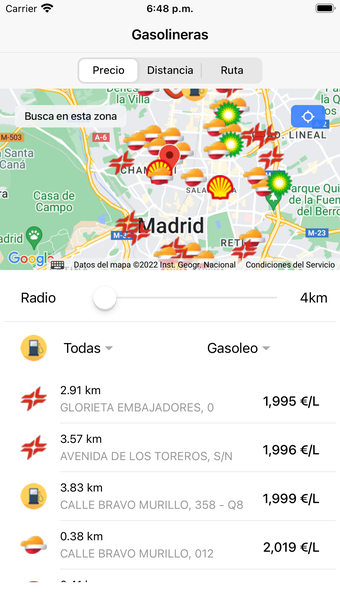 Gasoliña - Gasolineras España