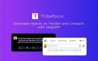 Tribeforce - ChatGPT for Twitter and LinkedIn