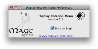 Display Rotation Menu