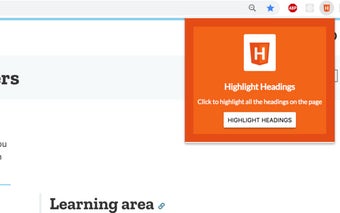 HTML Heading Highlighter