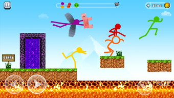 Stickman Parkour Race  Jump