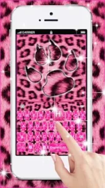 Pink Diamond Cheetah Keyboard
