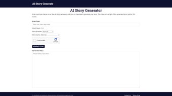 AI Story Generate